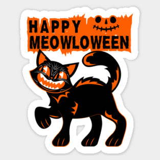 Happy Meowloween Halloween Sticker