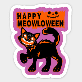 Happy Meowloween Halloween Magnet