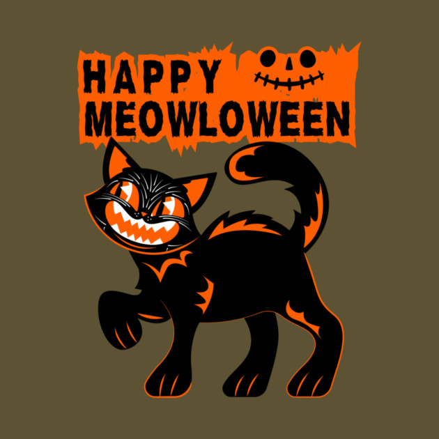 Happy Meowloween Halloween by The WYLD Tribe