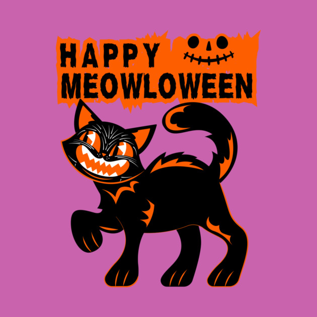 Happy Meowloween Halloween by The WYLD Tribe