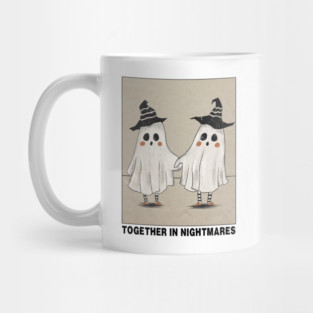 Together In Nightmares Funny Witch Ghosts Halloween Mug