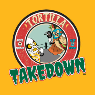 Tortilla Takedown Espectacular de Lucha Libre Presentando Espectro Elote T-Shirt