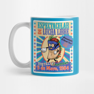 Tortilla Takedown Espectacular de Lucha Libre Presentando El Street Taco Mug