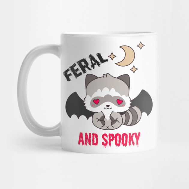 Feral and Spooky Raccoon Halloween by The WYLD Tribe