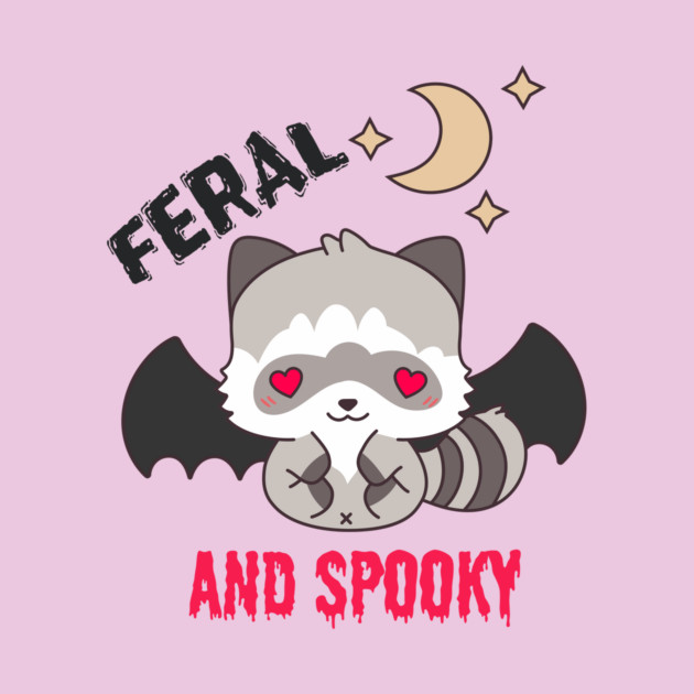 Feral and Spooky Raccoon Halloween by The WYLD Tribe
