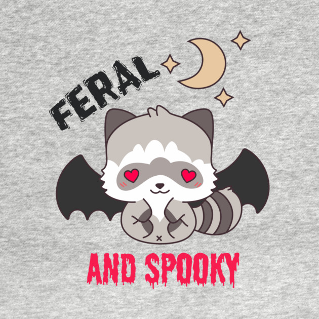 Feral and Spooky Raccoon Halloween by The WYLD Tribe