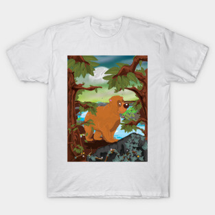 Cute Bear in the Woods T-Shirt