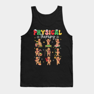 Gingerbread Physical Therapy PT Physical Therapist Christmas Tank Top