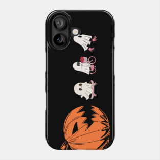 Pumpkin Eating Ghosts Halloween Phone Case