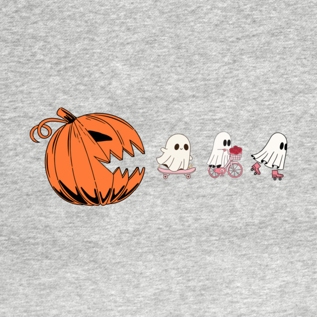 Pumpkin Eating Ghosts Halloween by The WYLD Tribe