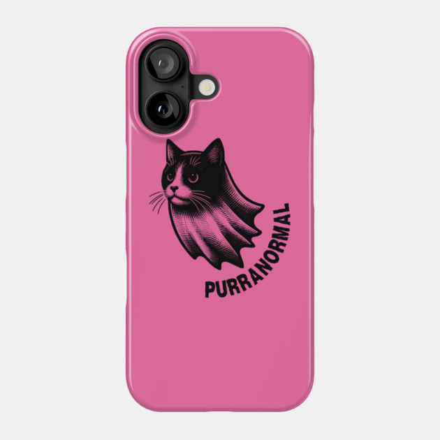 Purranormal Paranormal Cat Halloween Phone Case by The WYLD Tribe