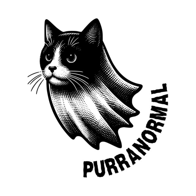 Purranormal Paranormal Cat Halloween by The WYLD Tribe