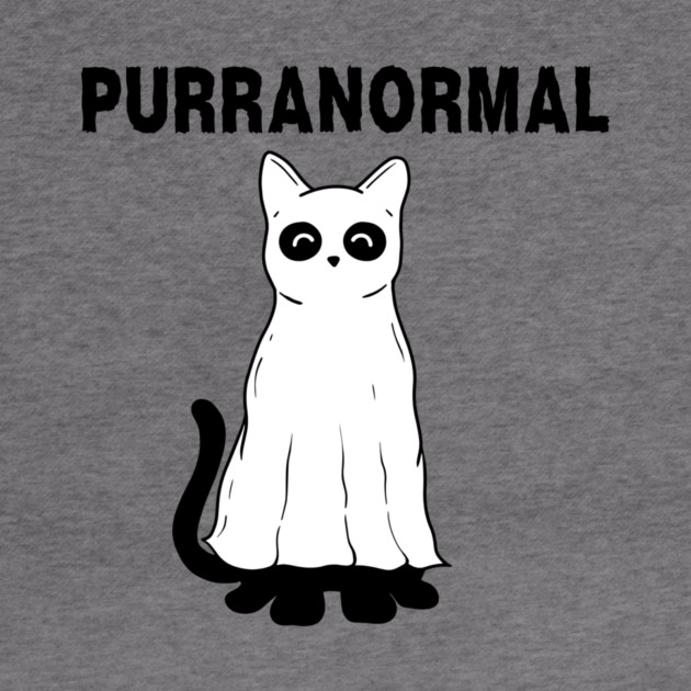 Purranormal Paranormal Spooky Cat Ghost Halloween by The WYLD Tribe