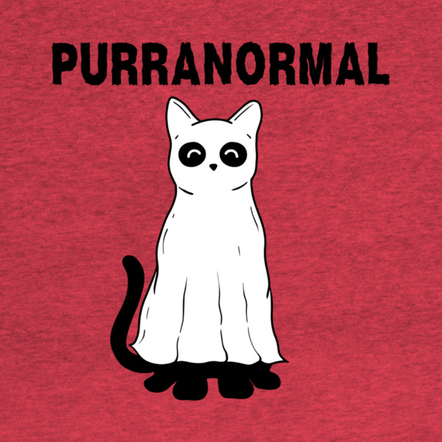 Purranormal Paranormal Spooky Cat Ghost Halloween by The WYLD Tribe