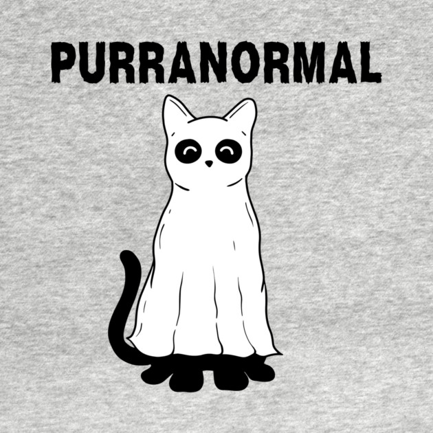 Purranormal Paranormal Spooky Cat Ghost Halloween by The WYLD Tribe
