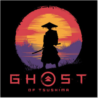 GHOST OF TSUSHIMA - SILHOUETTE SUNSET Posters and Art