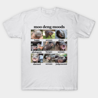 Moo Deng Moods T-Shirt