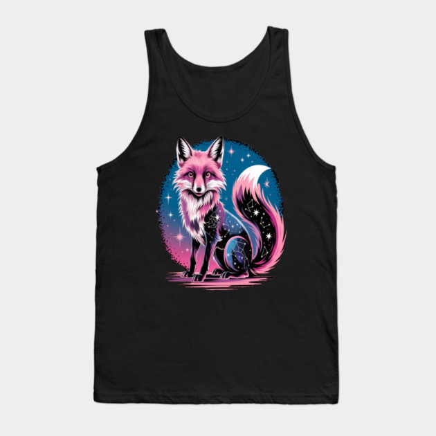 Cosmic Fox Illustration Tank Top by BirdsnStuff