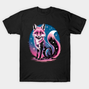 Cosmic Fox Illustration T-Shirt
