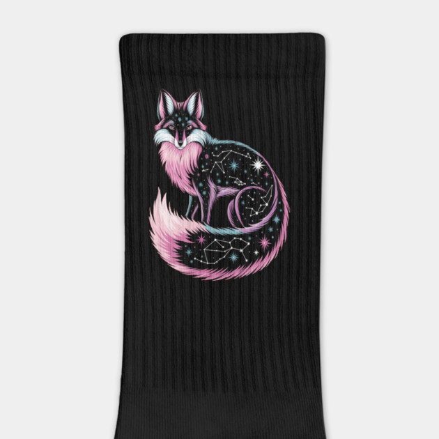 Cosmic Pink Fox illustration by BirdsnStuff