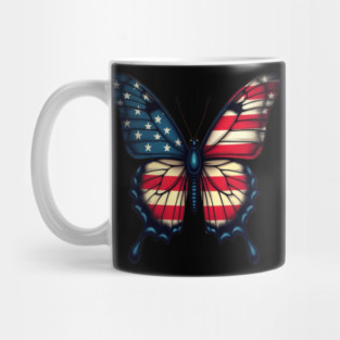 Patriotic Butterfly Mug