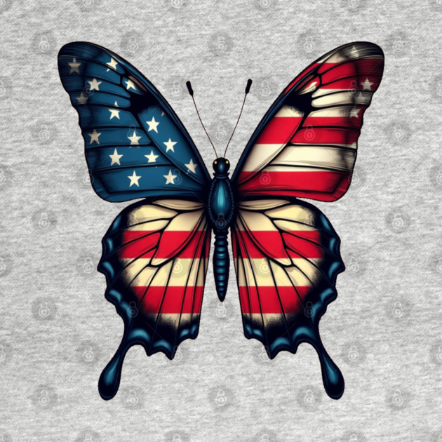 Patriotic Butterfly by BirdsnStuff