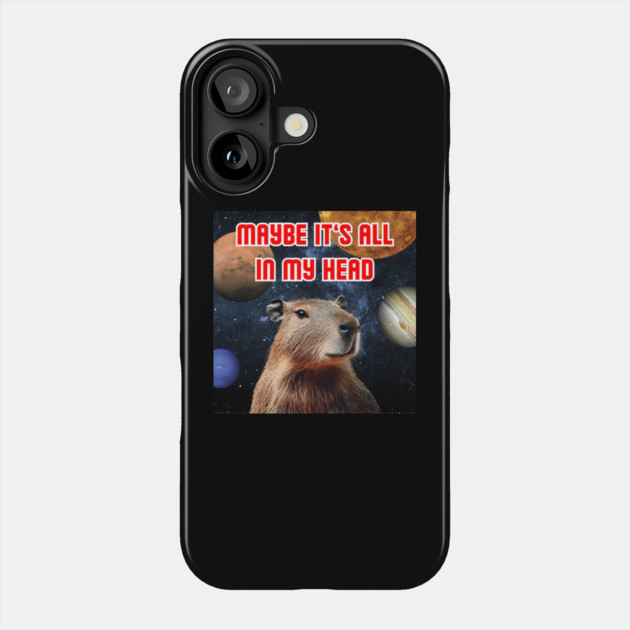 Capybara Dream - Funny & Cute - Galaxy & Space Phone Case by TuncGK