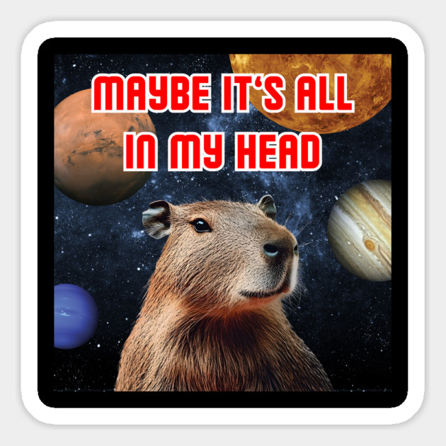 Capybara Dream - Funny & Cute - Galaxy & Space Magnet by TuncGK