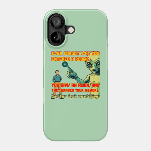 Alien Encounter - Existential Fear - Scary & Funny Phone Case by TuncGK