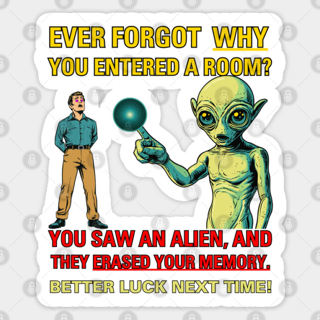 Alien Encounter - Dark Edition - Spooky & Uncanny Sticker by TuncGK