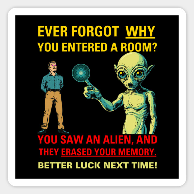 Alien Encounter - Dark Edition - Spooky & Uncanny Magnet by TuncGK