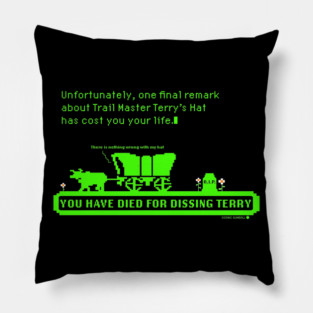 Oregon Trail - faux pa Pillow