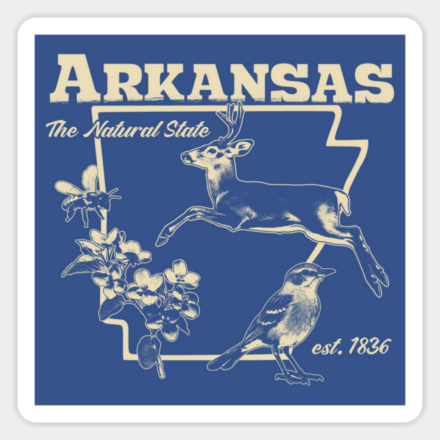 Arkansas Natural Quartet Sticker by rt-shirts