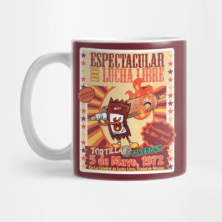 Tortilla Takedown Espectacular de Lucha Libre Presentando No Way José Mug