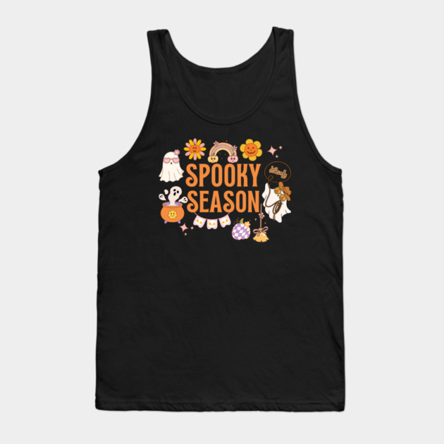 Groovy Spooky Season Halloween Tank Top by The WYLD Tribe