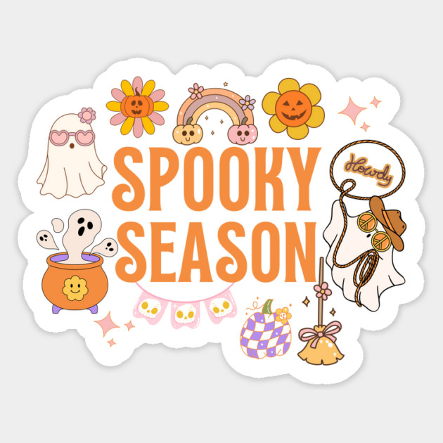 Groovy Spooky Season Halloween Sticker by The WYLD Tribe