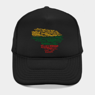 Lithuania on light background Hat