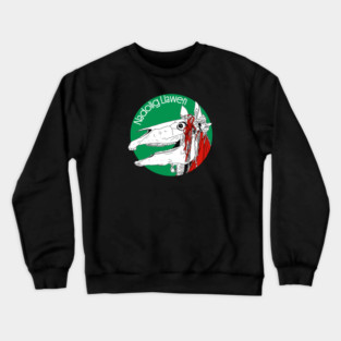 Mari Lwyd Welsh Christmas Crewneck Sweatshirt