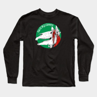 Mari Lwyd Welsh Christmas Long Sleeve T-Shirt