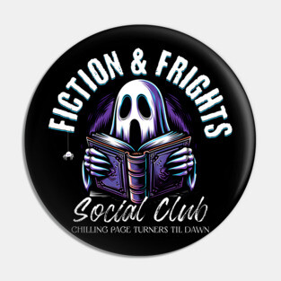 Spooky Book Social Club Pin