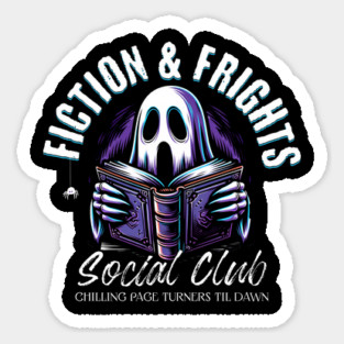 Spooky Book Social Club Sticker