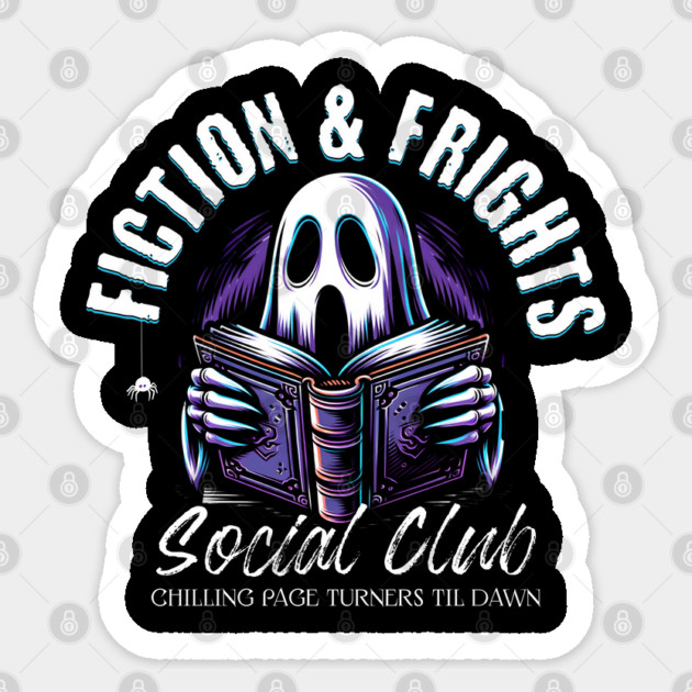 Spooky Book Social Club Sticker by HolidayBug