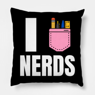 I Heart Nerds Pillow