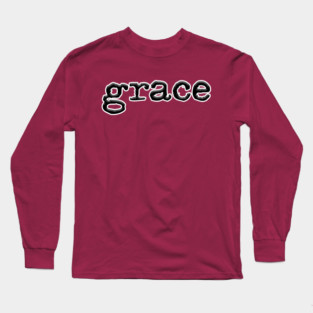 GRACE BLACK LOGO Long Sleeve T-Shirt