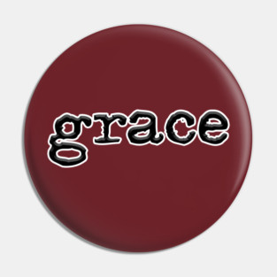 GRACE BLACK LOGO Pin