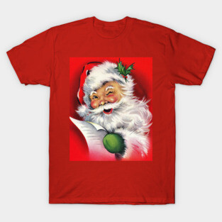 Vintage Santa Claus Naughty List T-Shirt