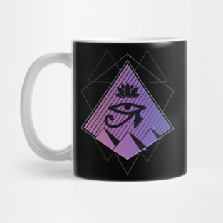 Ancient Egypt Beautiful pyramids abstract Mug