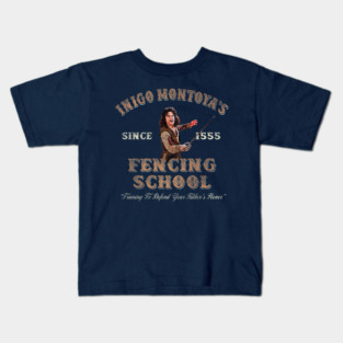 Inigo Montoya Fencing School Dks Worn Kids T-Shirt