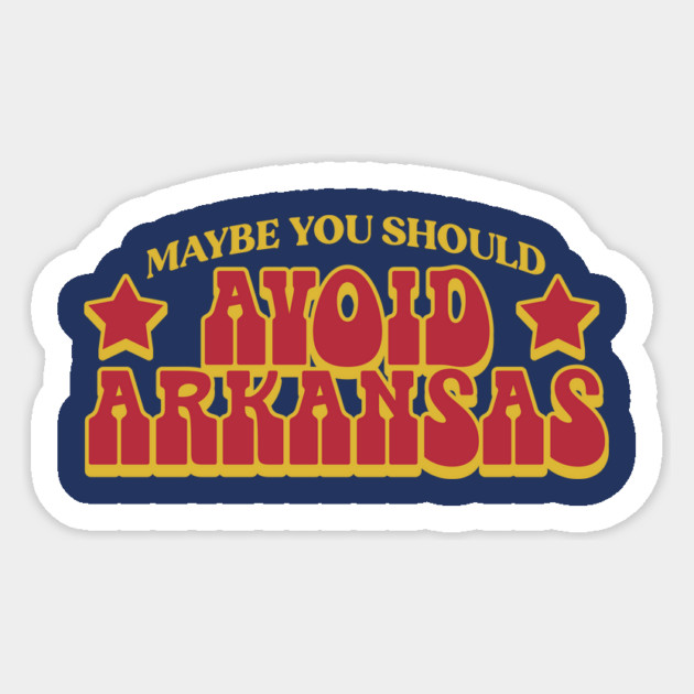 Avoid Arkansas Sticker by rt-shirts