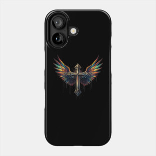 Cross and Wings Phone Case